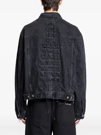 44 Label Group Simulation Buttoned Denim Jacket In Blue