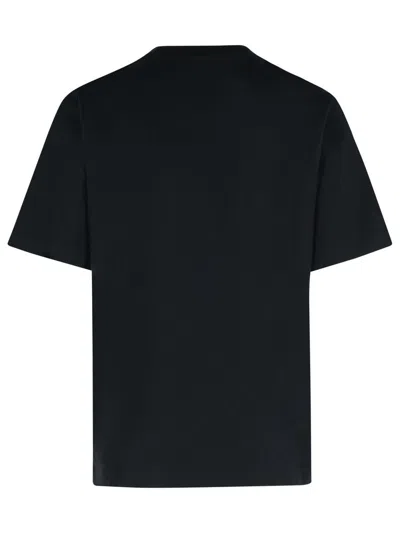 Burberry Cross Stitch Logo Cotton T-shirt In Black