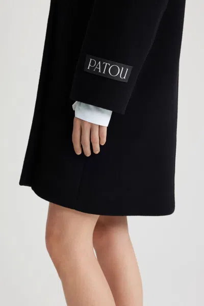 Patou Coats Black In Black