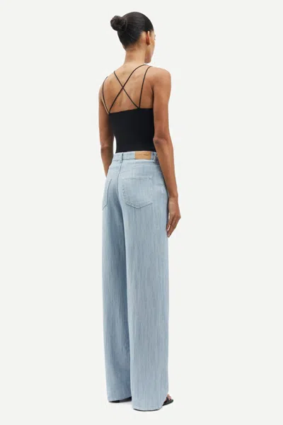 Samsoe & Samsoe Samsoe Samsoe Trousers In Blue