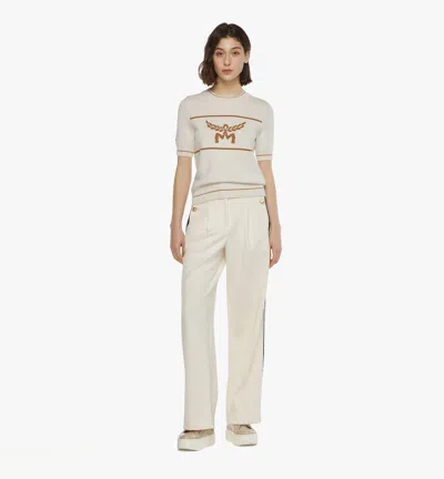 Mcm Trousers White In White