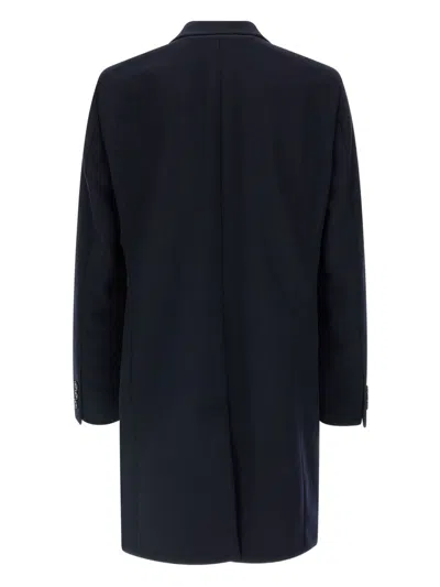 Hugo Boss Boss Regular Fit Coat In Wool And Cashmere In Multi