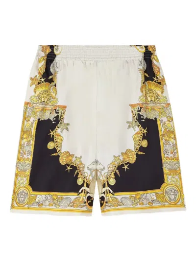 Versace Coral Theatre Shorts In Multi