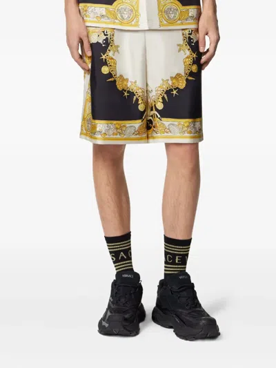 Versace Coral Theatre Shorts In Multi