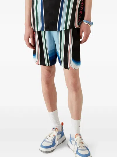 Casablanca Graphic Mountain Shorts In Multi