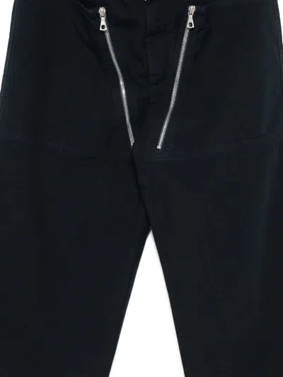 Dries Van Noten Straight Leg Trousers Double Zipper Detail