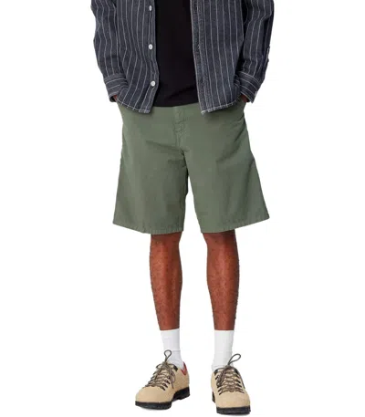 Carhartt Wip Single Knee Park Bermuda Shorts In Green