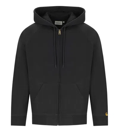 Carhartt Embroidered-logo Cotton-blend Jacket In Black