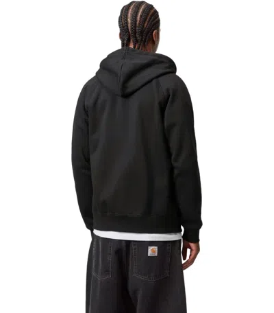 Carhartt Embroidered-logo Cotton-blend Jacket In Black