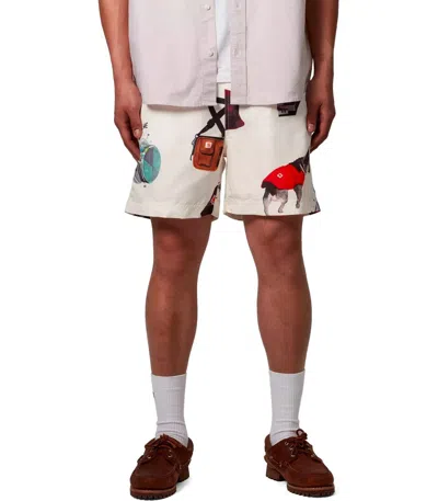 Carhartt Wip Slater Jacob Rochester Wax Swim Trunks In White