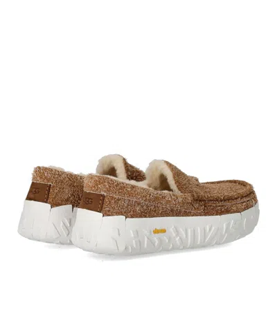 Ugg Mens Tan Ascot Vibram Wrap Tech Suede Loafers Eur 43 / 9 Uk In Brown