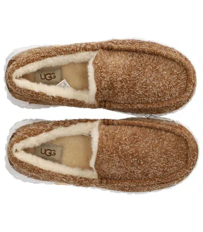 Ugg Mens Tan Ascot Vibram Wrap Tech Suede Loafers Eur 43 / 9 Uk In Brown