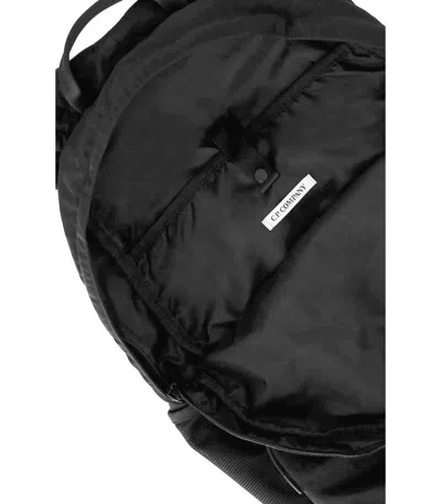 C.p. Company Navy Nylon B Lens Backpack In Black