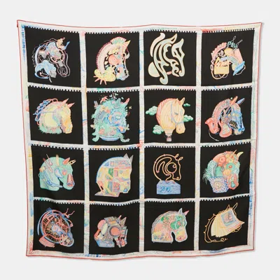 Pre-owned Hermes Hermès Multicolor Chevaloscope Silk Scarf