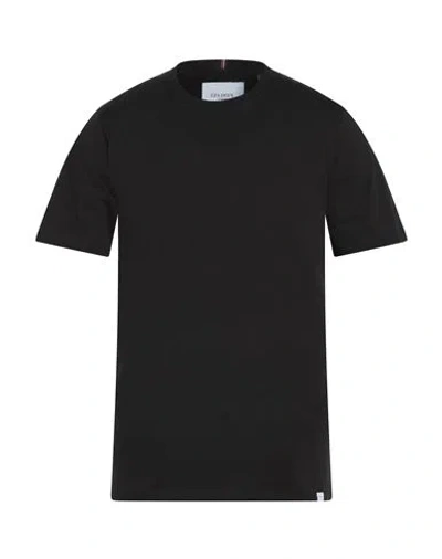 Les Deux Man T-shirt Black Size Xs Cotton In Black