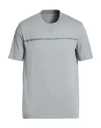 Armani Exchange Man T-shirt Grey Size Xs Cotton In Gray
