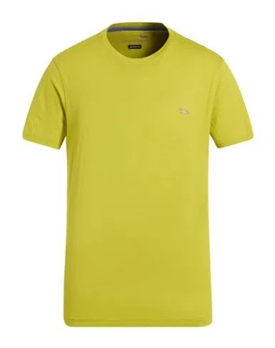 Harmont & Blaine Man T-shirt Lime Green Size L Cotton In Multi