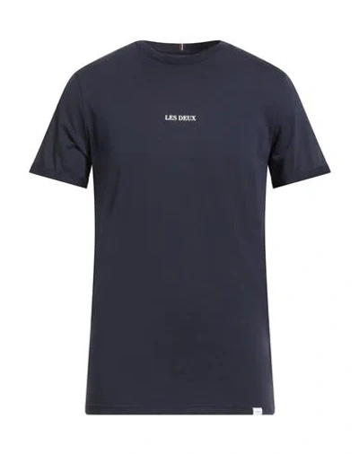 Les Deux Man T-shirt Navy Size Xs Cotton In Blue