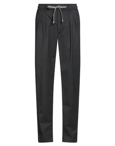 Gabriele Pasini Man Pants Charcoal Size 28 Wool, Polyester, Elastane In Black