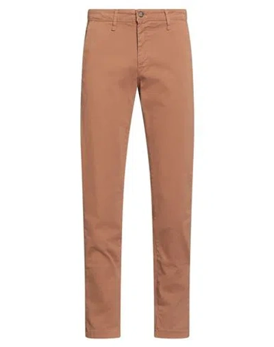 Squad² Man Pants Tan Size 28 Cotton, Elastane In Brown