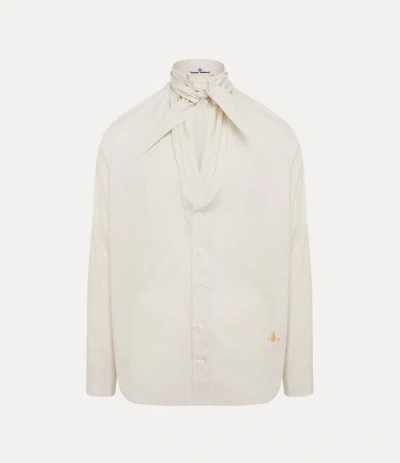 Vivienne Westwood Now Shirt Org. Cotton Poplin Ivory 50 Men In White