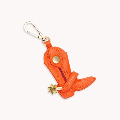 Hammitt Lauri's Boot Charm Habanero Gold In Orange