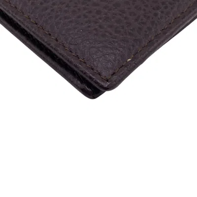 Pre-owned Bally Brown Leather Bill Wallet (bi-fold) ()
