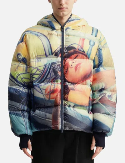 Undercover Long-sleeved Down Jacket In Multi