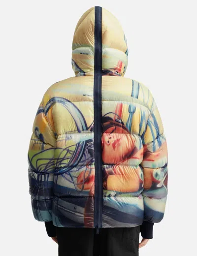 Undercover Long-sleeved Down Jacket In Multi