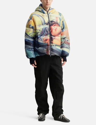 Undercover Long-sleeved Down Jacket In Multi