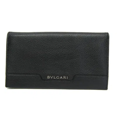 Pre-owned Bulgari Black Leather Wallet  ()