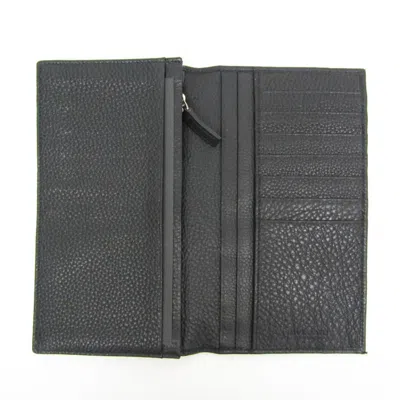 Pre-owned Bulgari Black Leather Wallet  ()