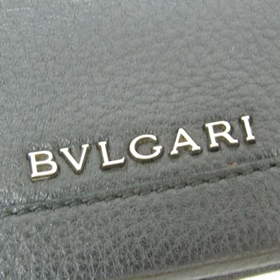 Pre-owned Bulgari Black Leather Wallet  ()