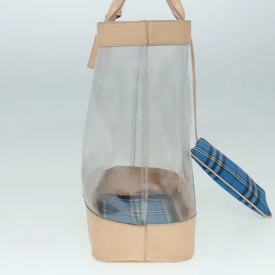 Pre-owned Burberry Transparent Vinyl Tote Bag ()