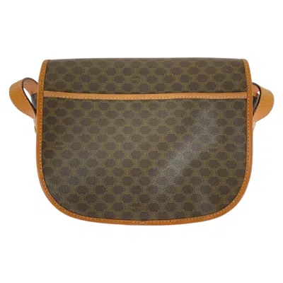 Pre-owned Celine Brown Pvc Leather Pochette Shoulder Bag ()