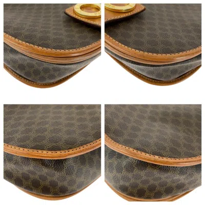 Pre-owned Celine Brown Pvc Leather Pochette Shoulder Bag ()