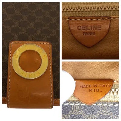 Pre-owned Celine Brown Pvc Leather Pochette Shoulder Bag ()