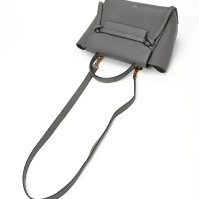 Pre-owned Celine Gray Leather Handbag Shoulder Bag ()