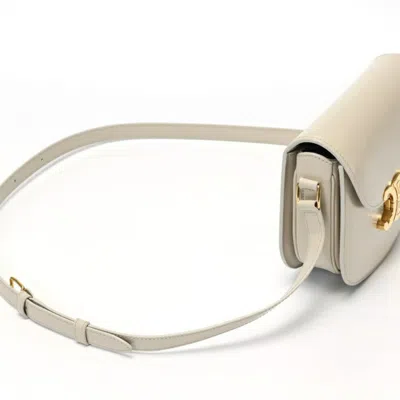 Pre-owned Celine Light Gray Leather Shoulder Bag ()