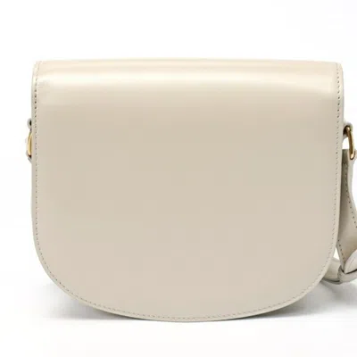 Pre-owned Celine Light Gray Leather Shoulder Bag ()