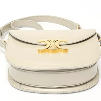 Pre-owned Celine Light Gray Leather Shoulder Bag ()