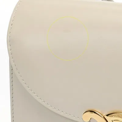 Pre-owned Celine Light Gray Leather Shoulder Bag ()
