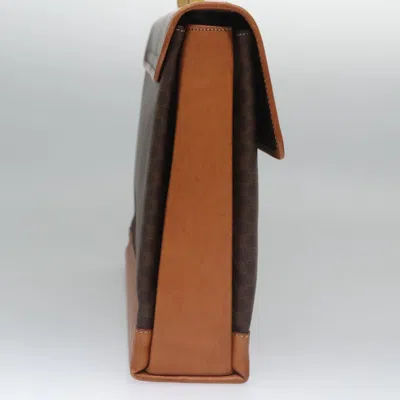 Pre-owned Celine Céline Macadam Brown Canvas Briefcase Bag ()