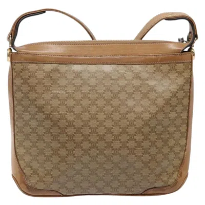 Pre-owned Celine Céline Triomphe Beige Canvas Shoulder Bag ()