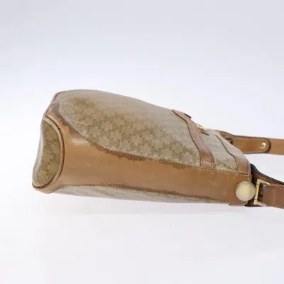 Pre-owned Celine Céline Triomphe Beige Canvas Shoulder Bag ()