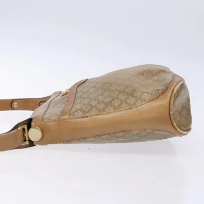 Pre-owned Celine Céline Triomphe Beige Canvas Shoulder Bag ()