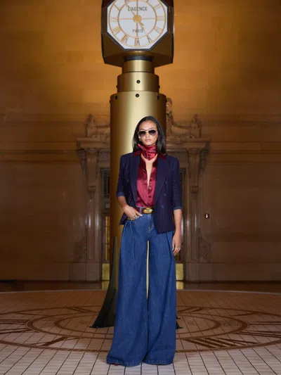 L'agence Chayse Wide-leg Jean In Blue