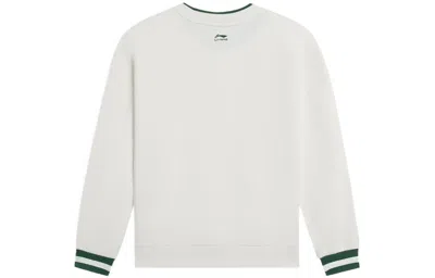 Li-ning (wmns)  Floral Embroidered Logo Sweatshirt 'beige' In White