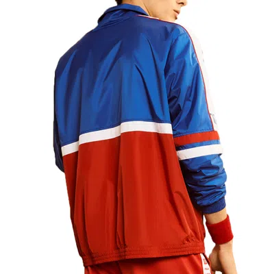 Fila Yellow  X Wilson Crossover Contrasting Colors Tennis Sports Woven Jacket Blue