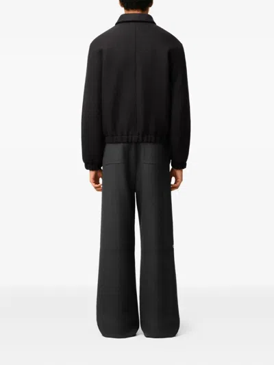 Ami Alexandre Mattiussi Corduroy Ami De Coeur Padded Zipped Jacket In Black